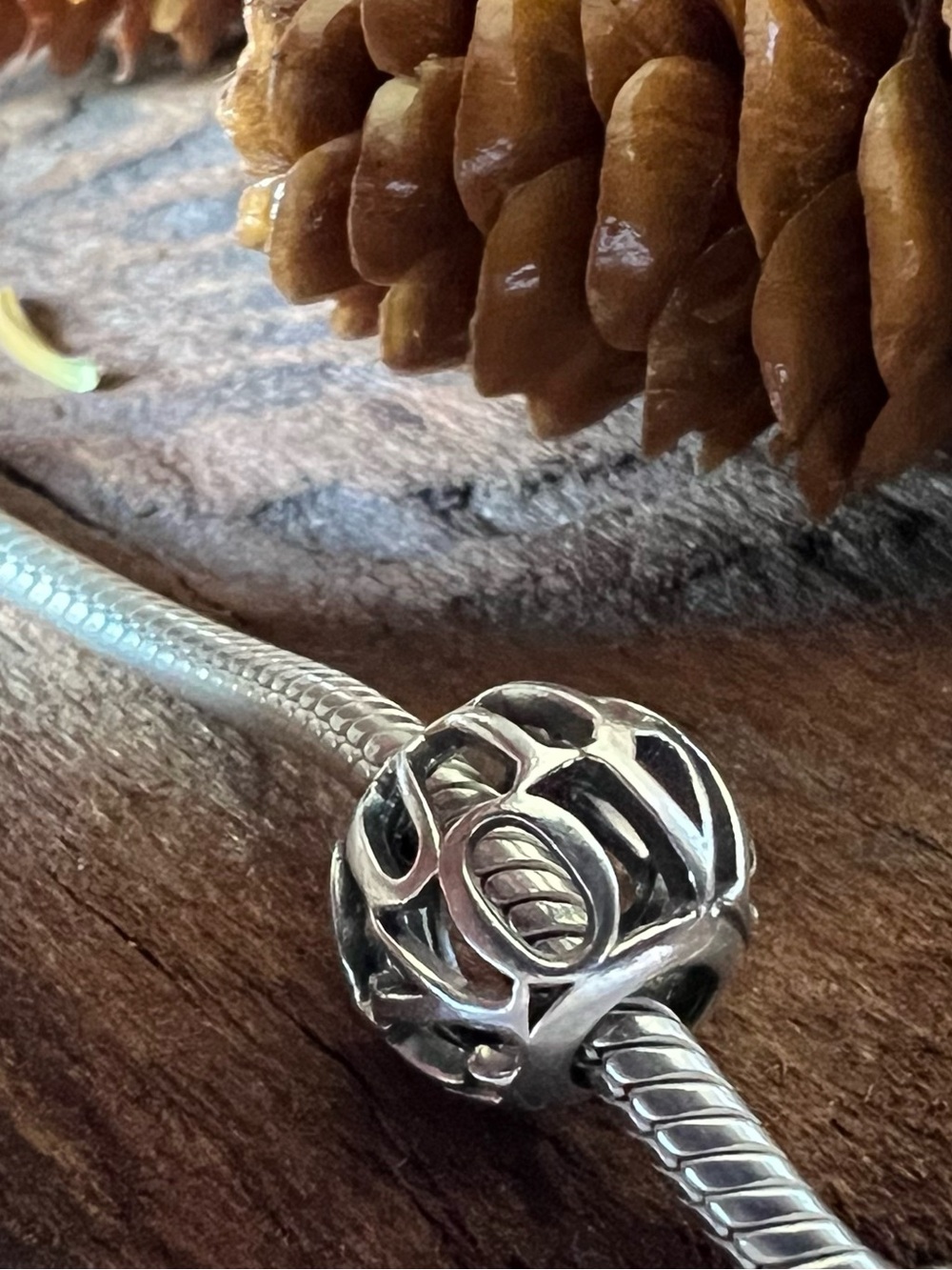 Authentic Pandora Charm I Love You Script Charm Openwork Script